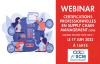 Webinar Certifications professionnelles en Supply Chain Management - On Line