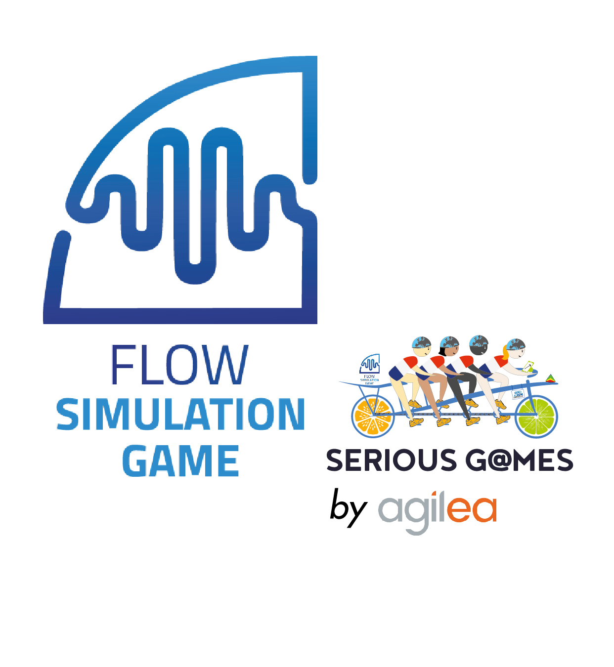 logo serious games-flow simulation game -